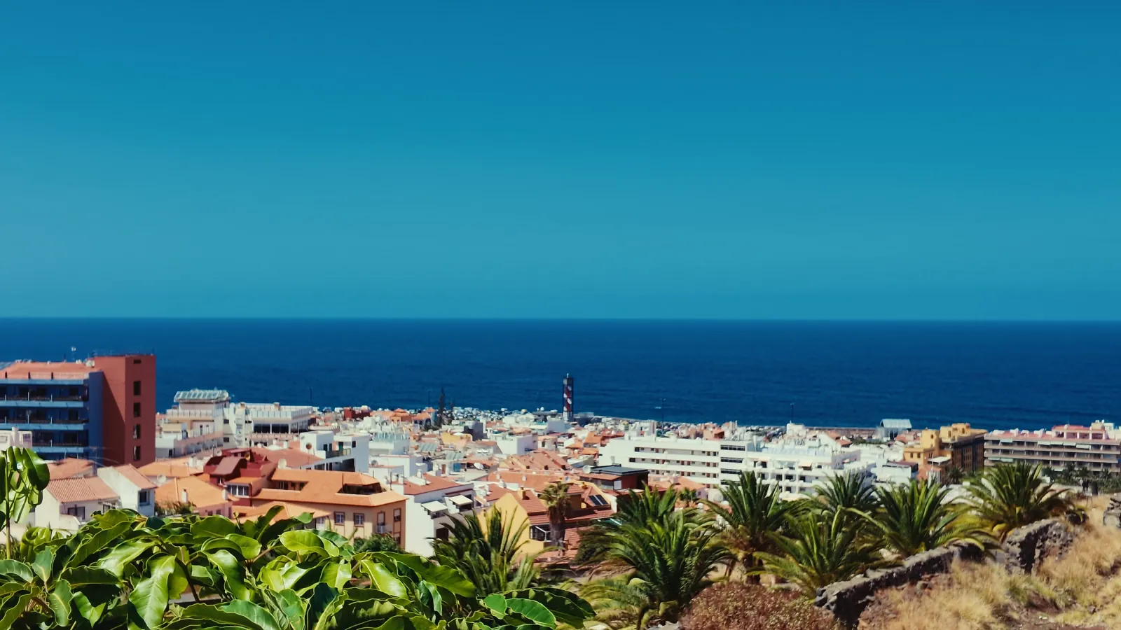 The Atlantic Ocean and Tenerife coast
